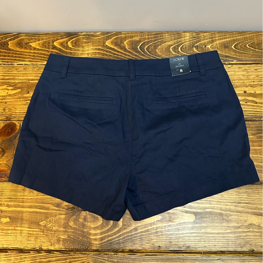NWT J. Crew Factory 3.5" Shorts Navy Size 8 Chino H5616 - Picture 3 of 9